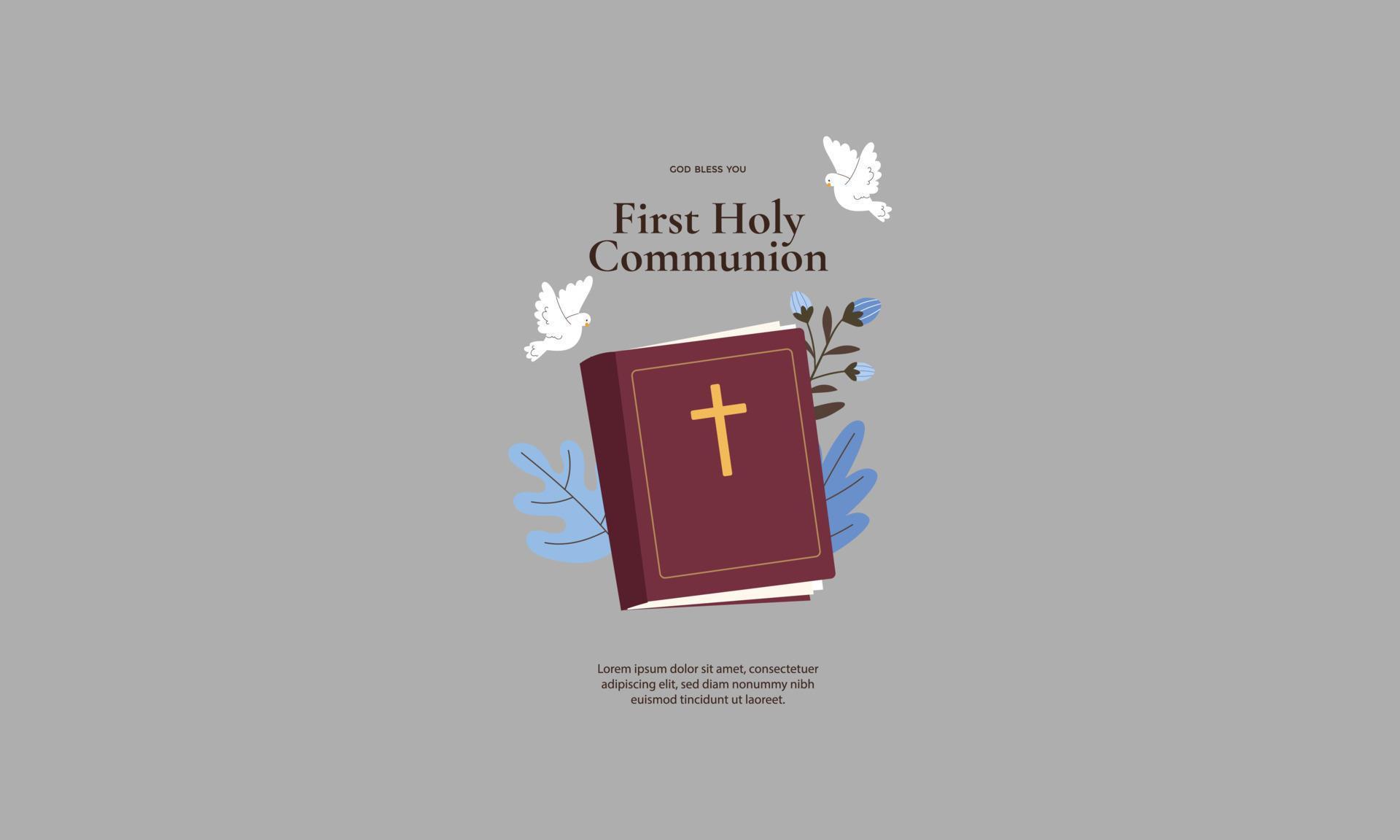 first communion banner template vector flat design 19587874 Vector Art first communion banner template vector flat design 19587874 Vector Art
