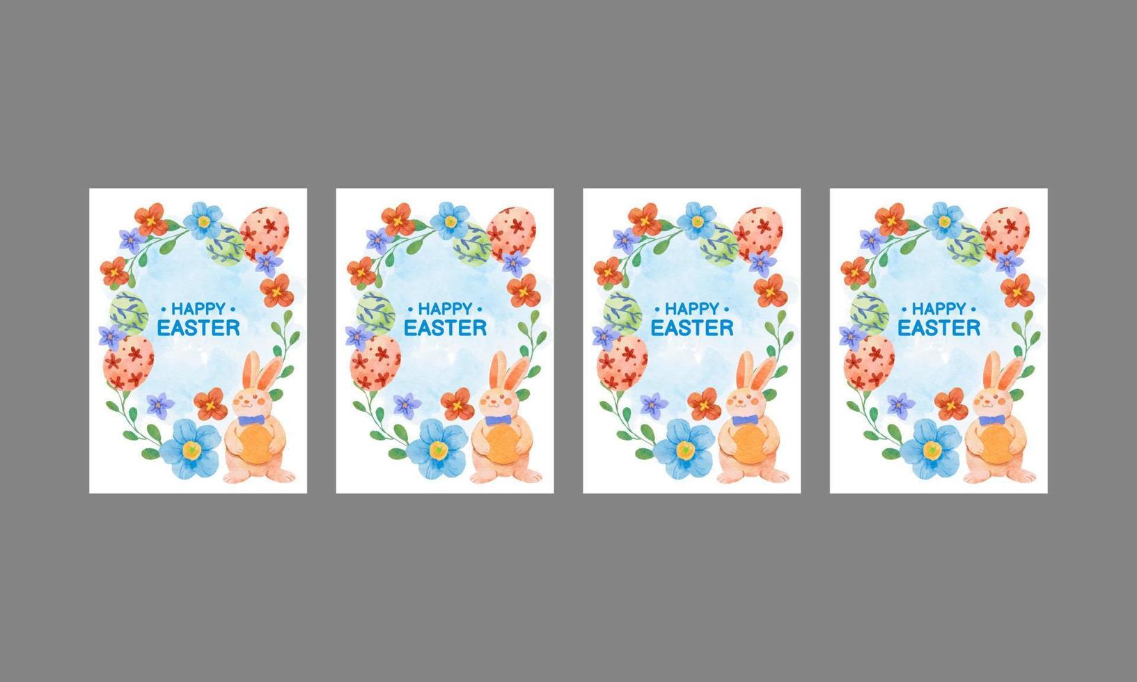 easter day social media stories vector flat design