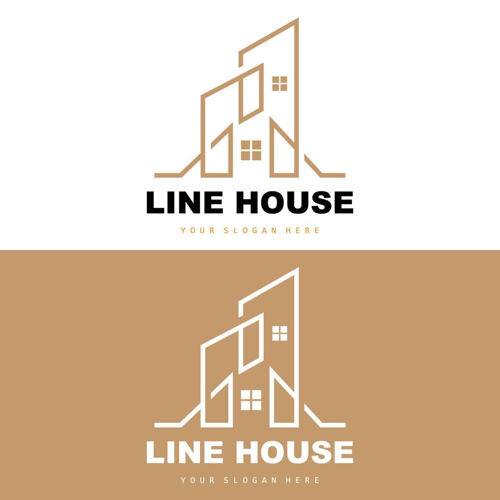 House Logo, Building Furniture Design, Construction Vector, Property Brand Icon, Real Estate, Housing vector