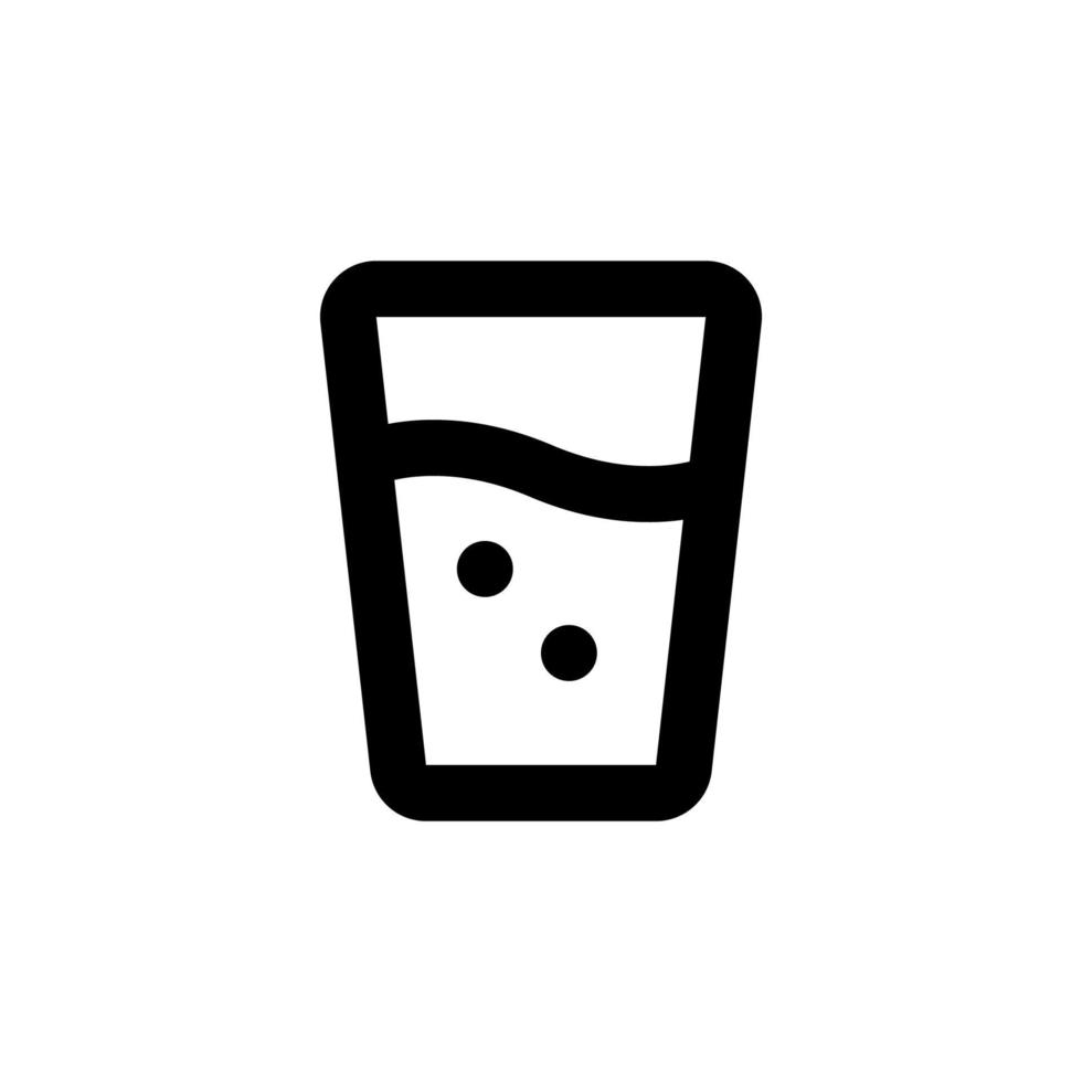 Wineglass icon. Trophy symbol. Flat Vector Illustration