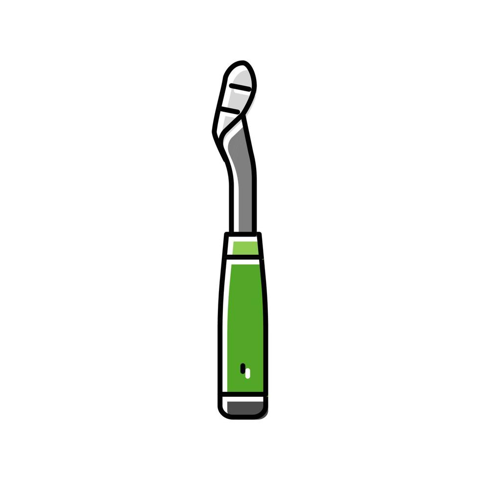 corer tool pepper color icon vector illustration