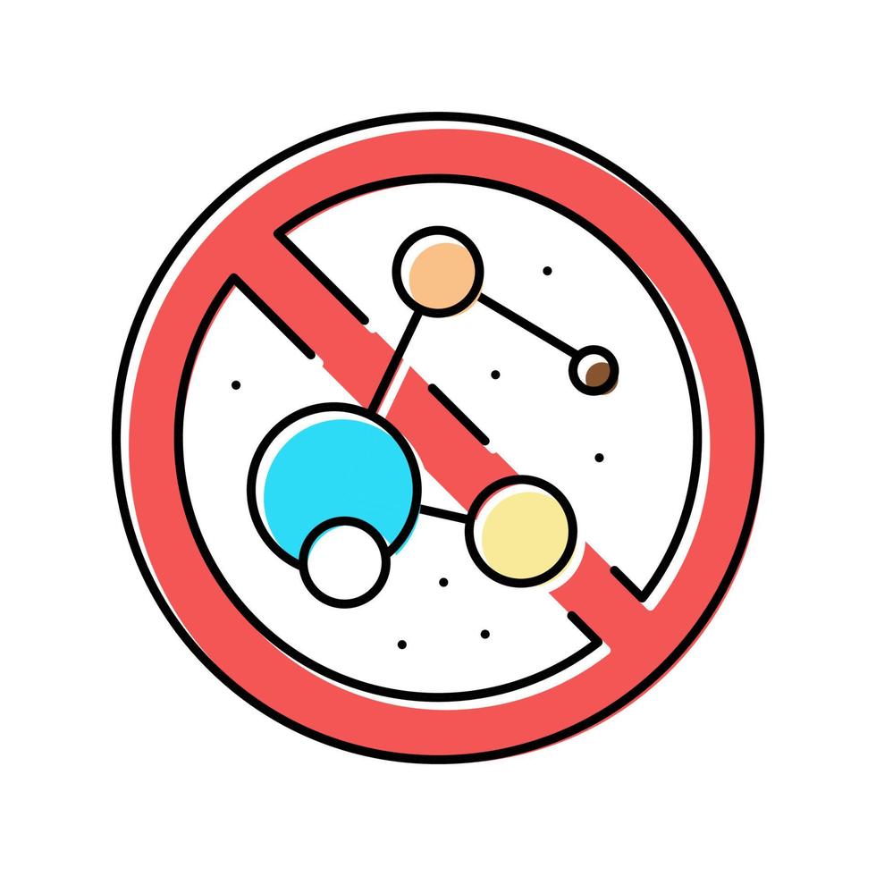 stop use bacterial soap color icon vector illustration