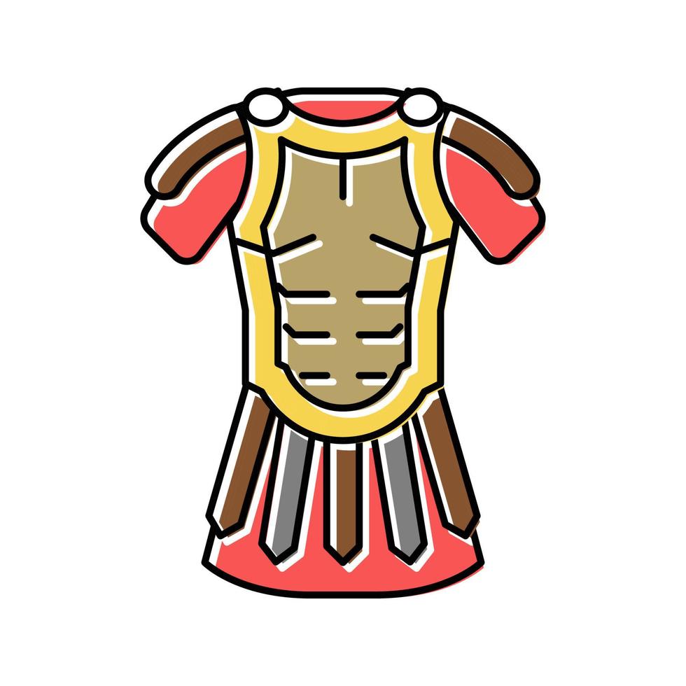 legionary clothes ancient rome color icon vector illustration