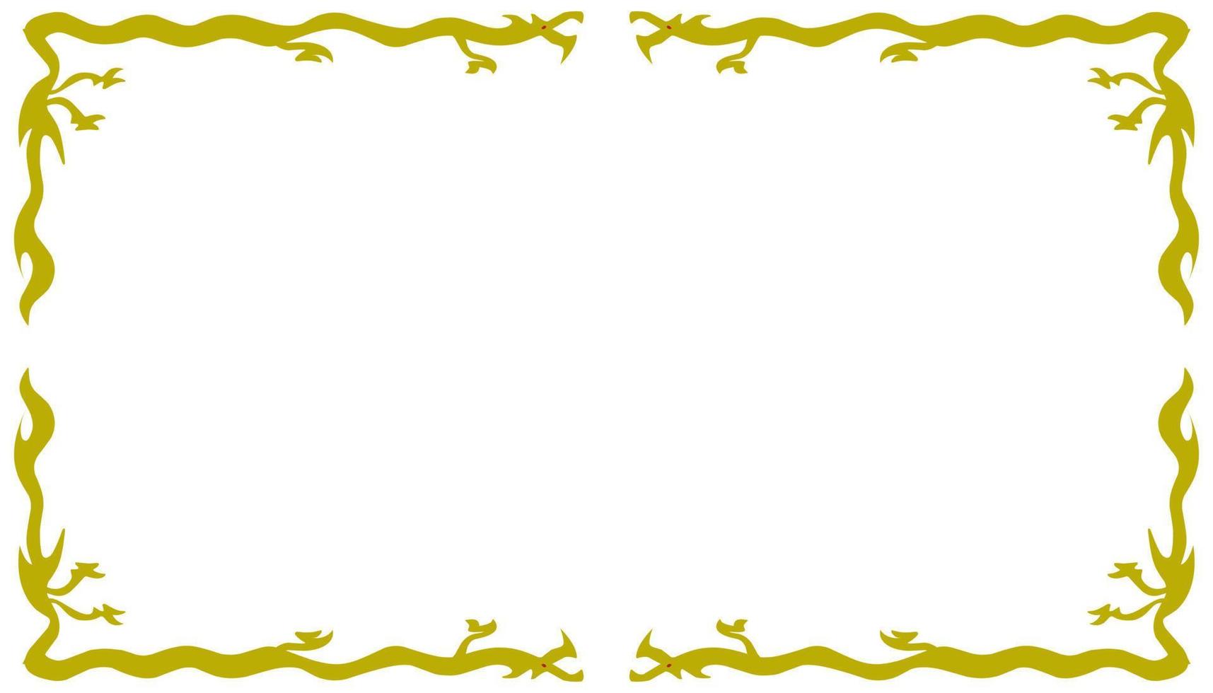 Abstract background with gradient yellow frame vector