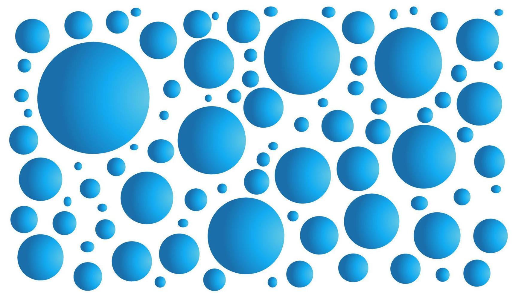White abstract background with blue balls vector