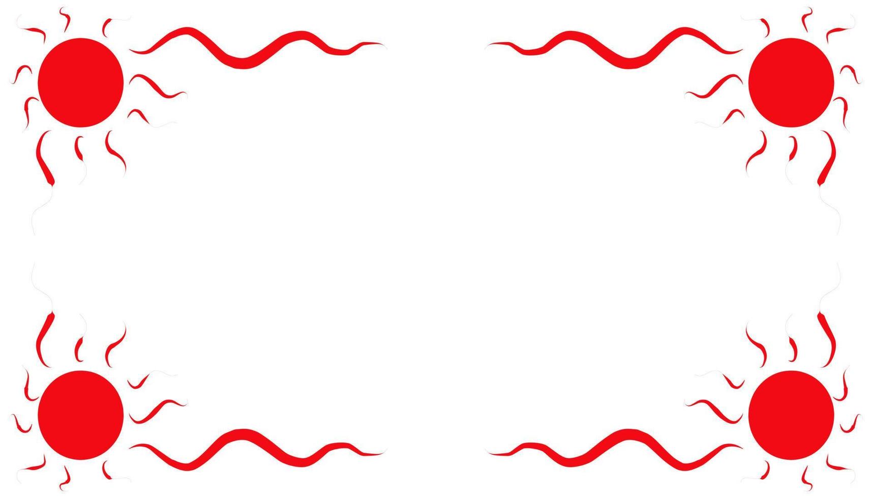 fondo abstracto con un marco rojo vector