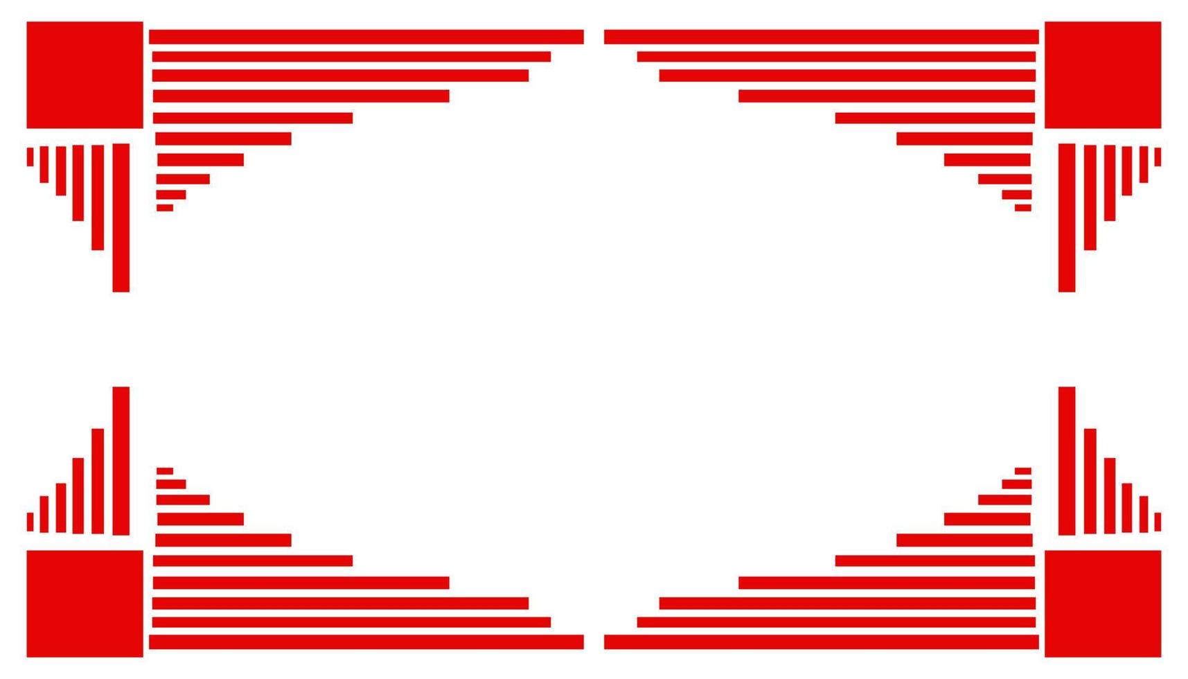 Abstract background with a red frame vector