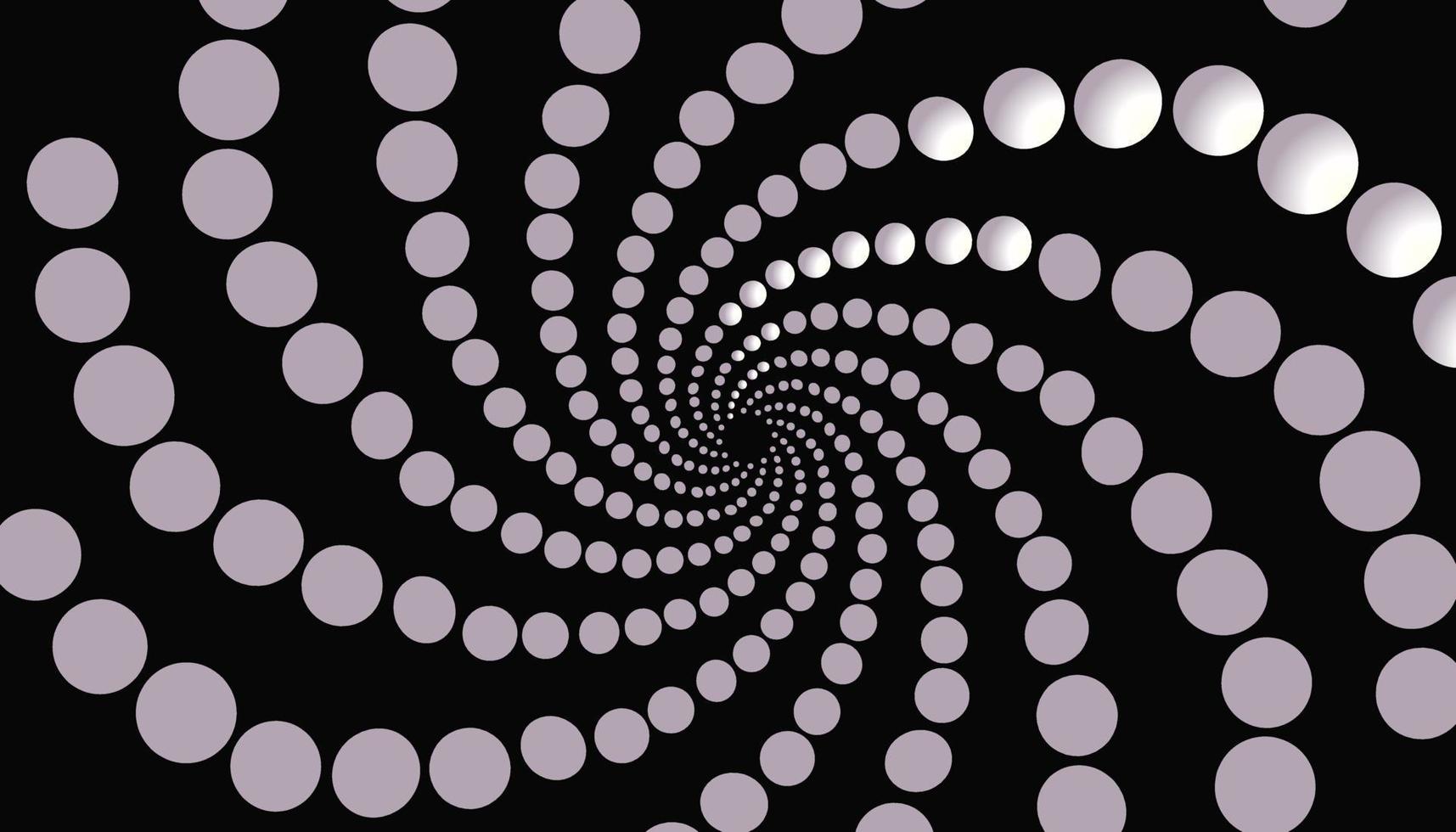 Abstract background with white spiral balls vector