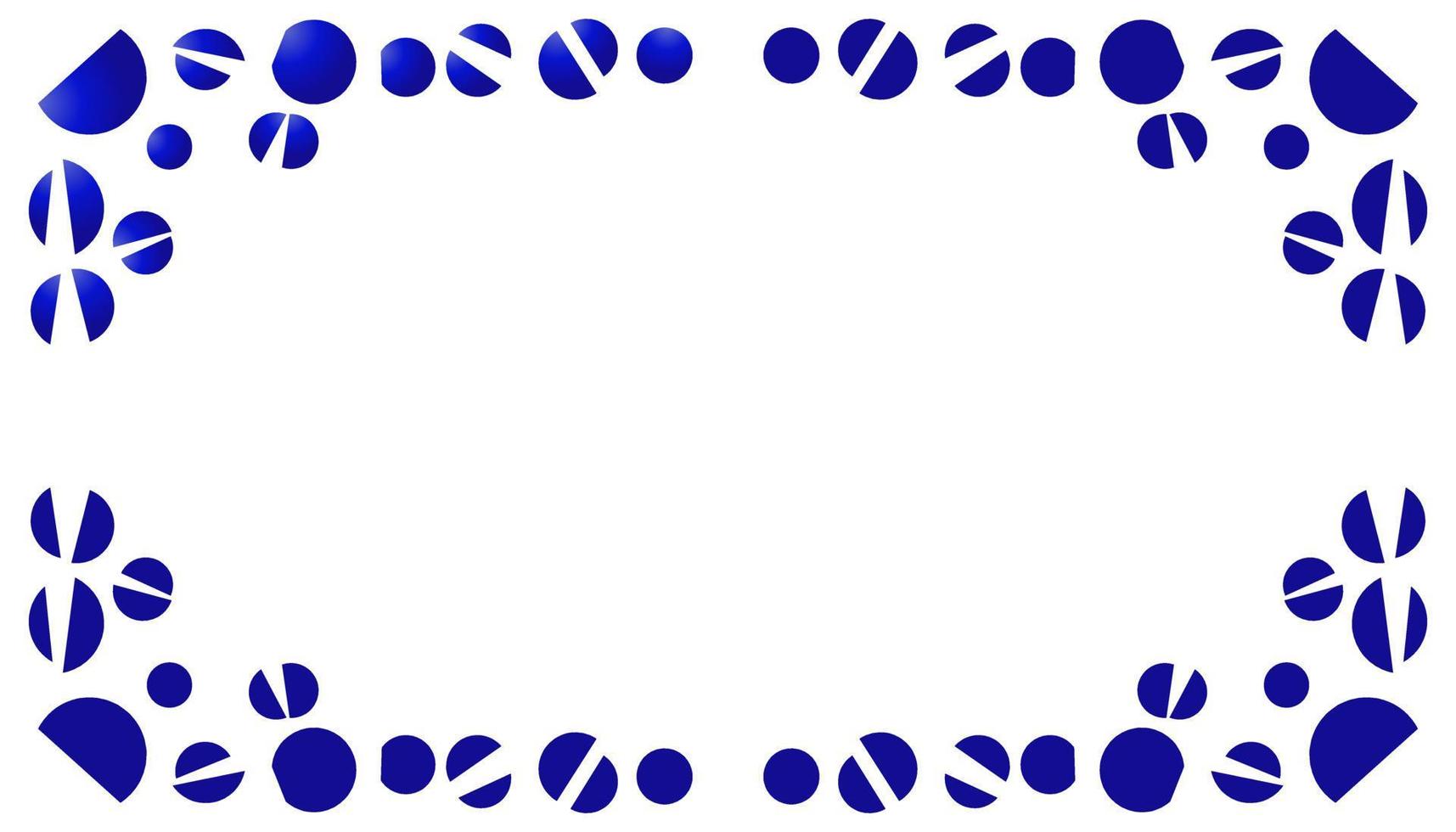 fondo abstracto con marco azul degradado vector