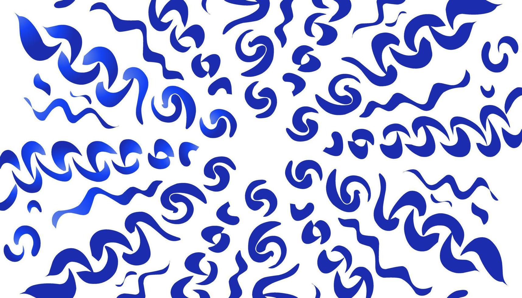 fondo abstracto con garabatos aleatorios en azul vector