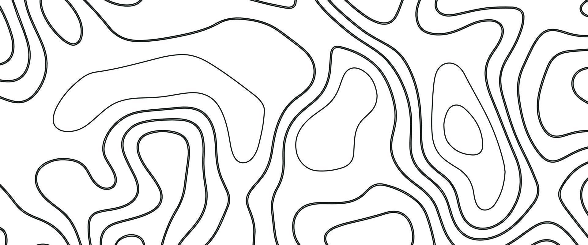 Abstract Blank Detailed Topographic Contour Map Subtle White Vector Background. Geographic topographic map grid. Line map with elevation. Topographic Cartography. Topographic Map. Topographic Relief.