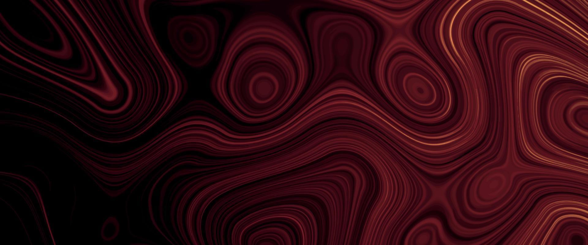 fondo líquido satinado negro y rojo. patrón abstracto de arte digital. diseño abstracto de primer plano de metal líquido. textura suave y elegante de satén negro. lujoso diseño de fondo de mármol. vector