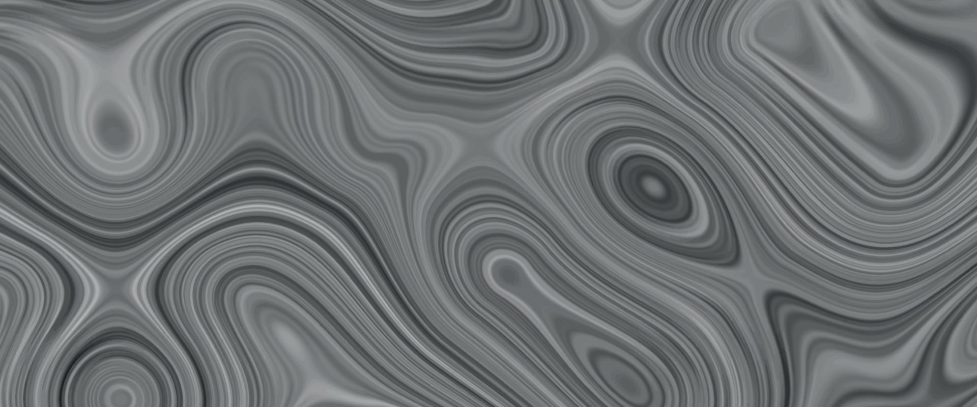 Beautiful drawing with the divorces and wavy lines in gray tones. Silver liquid texture. Silver metallic surface. Abstract silver marble texture. Abstract black, gray marble background. Fancy liquify vector