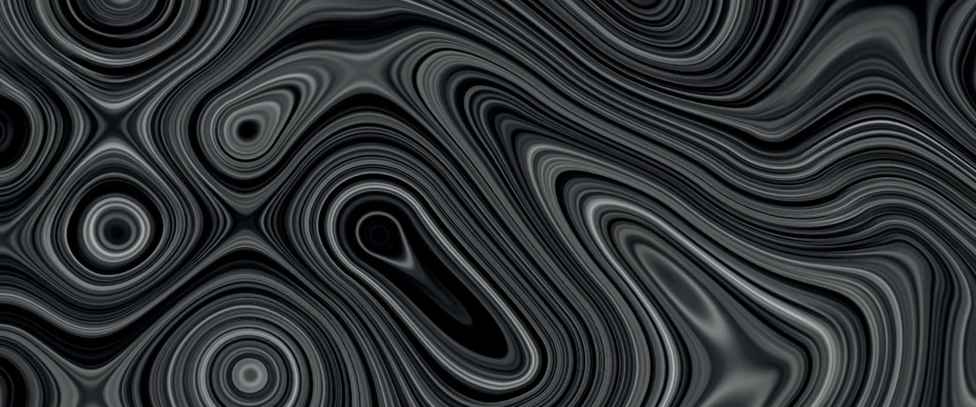 fondo de metal líquido. ola de textura de metal fundido. textura de mármol formada mezclando la pintura blanca y negra. fondo de formas onduladas negras. abstracciones en blanco y negro con diferentes formas geométricas vector