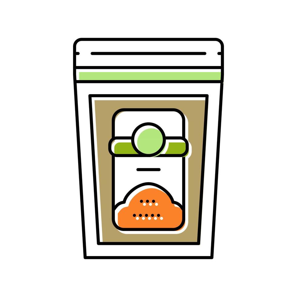 pumpkin powder color icon vector illustration