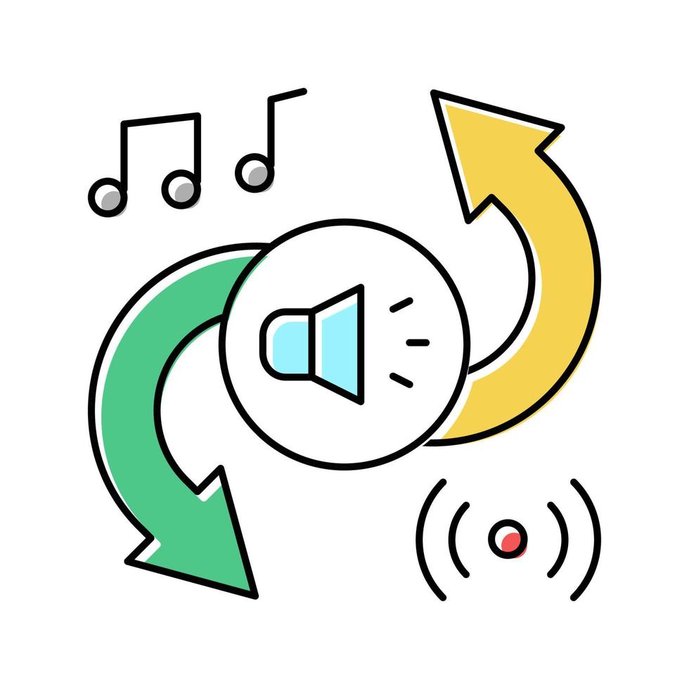 audio converter color icon vector illustration 19588998 Vector Art at