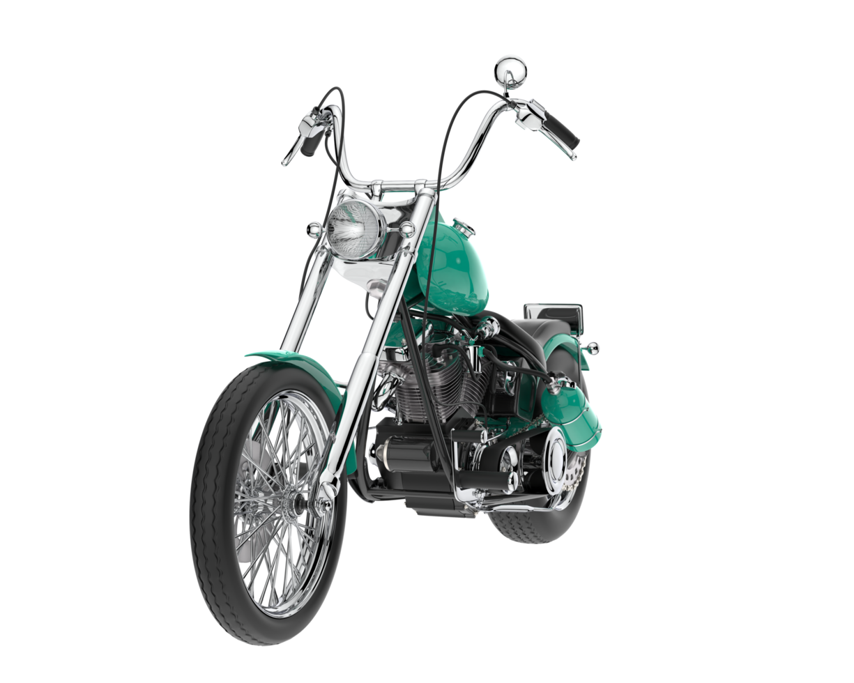 Motorcycle isolated on transparent background. 3d rendering - illustration png
