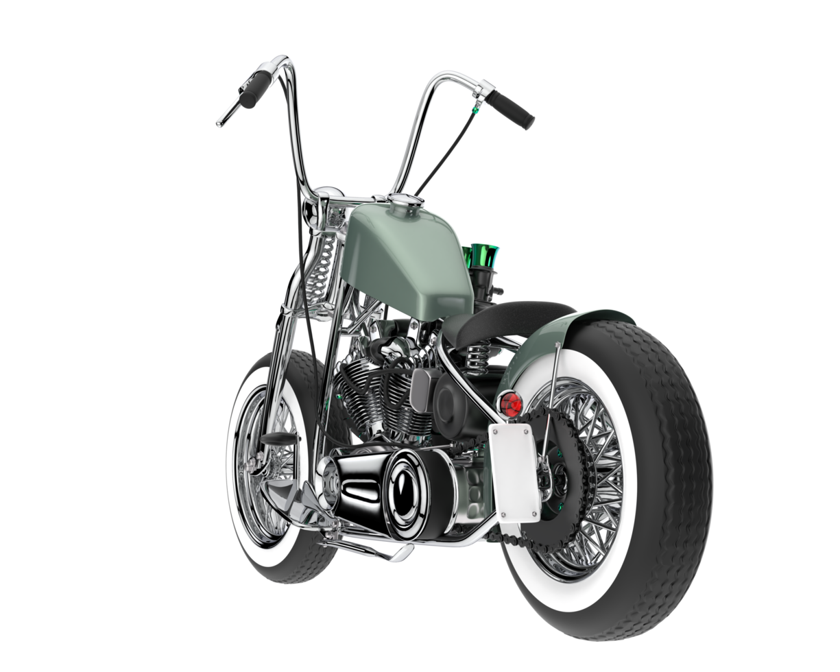 motorcykel isolerat på transparent bakgrund. 3d tolkning - illustration png