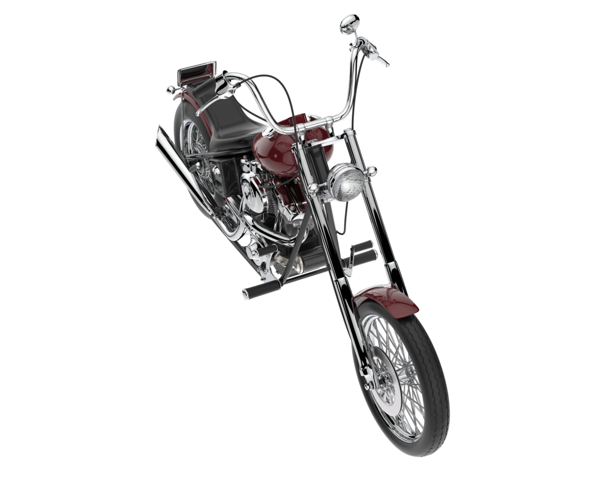 Motorcycle isolated on transparent background. 3d rendering - illustration png