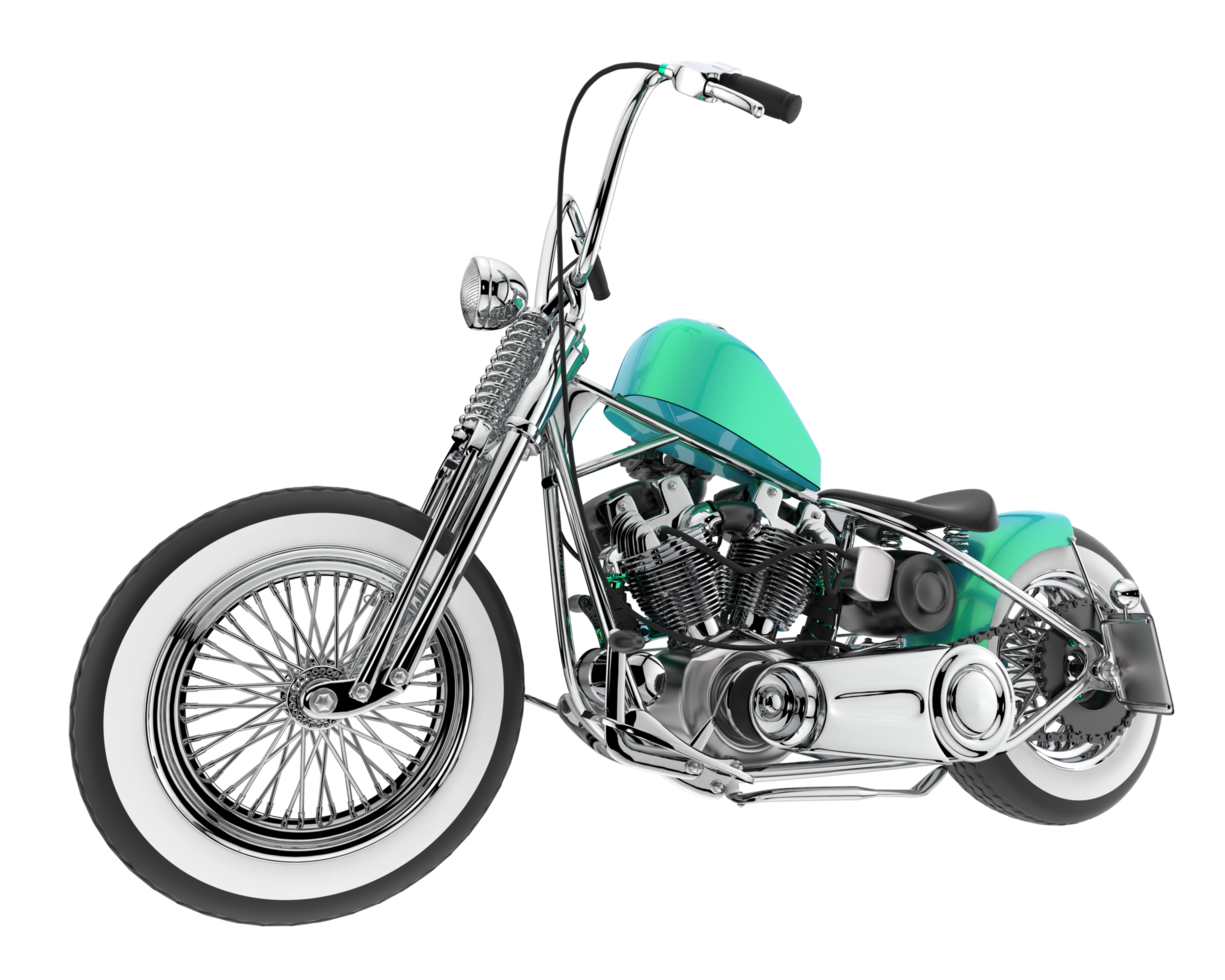 motocicleta isolada em fundo transparente. renderização 3D - ilustração png