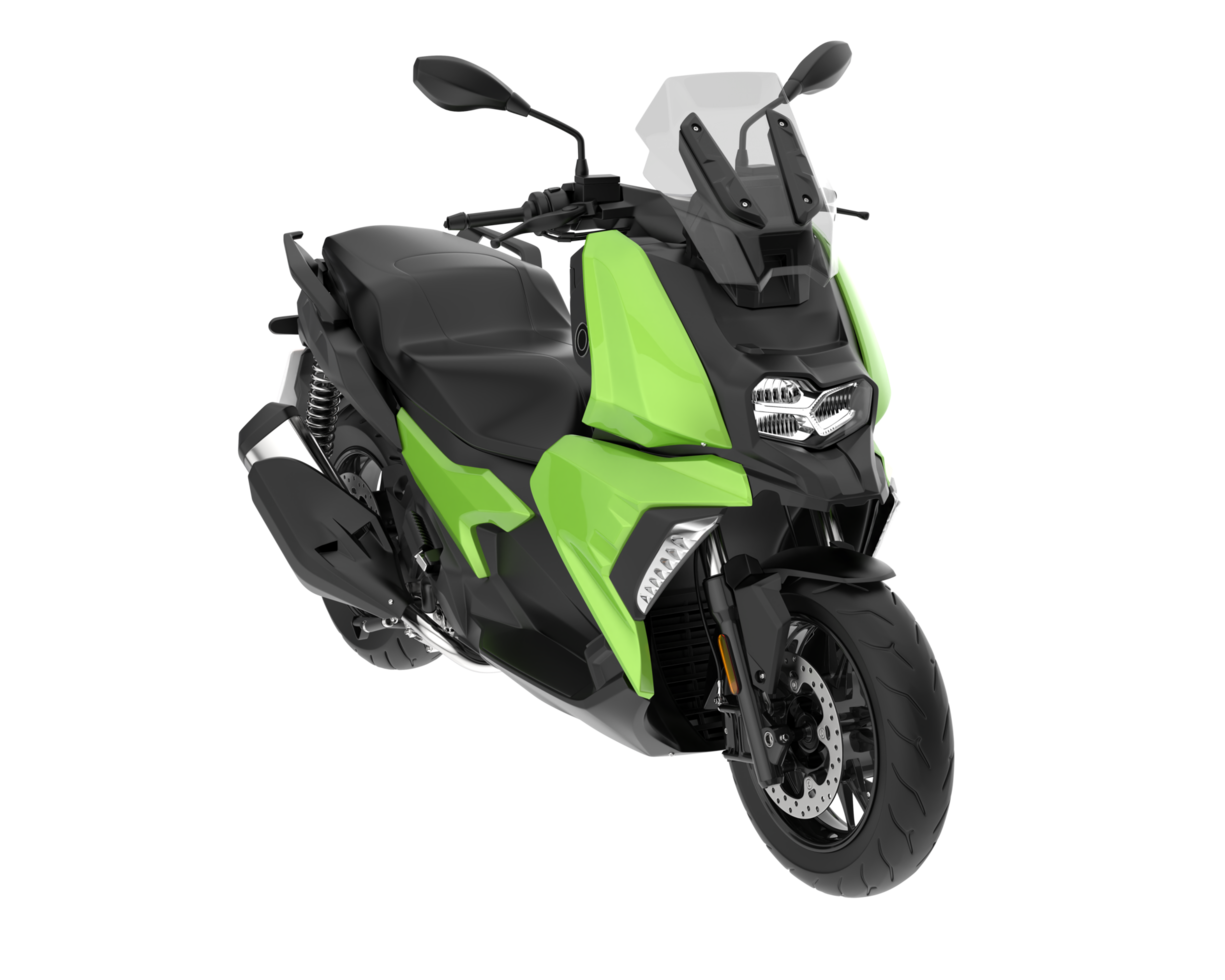 Motorcycle isolated on transparent background. 3d rendering - illustration png