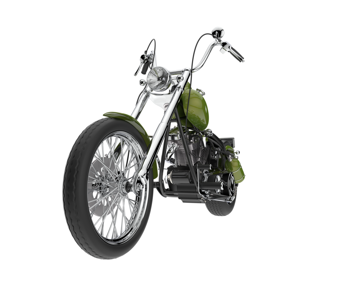 Motorcycle isolated on transparent background. 3d rendering - illustration png