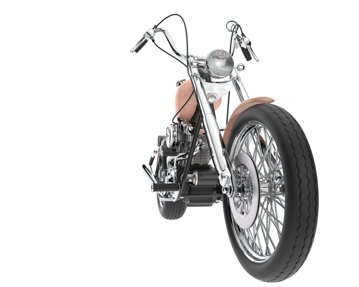 Motorcycle isolated on transparent background. 3d rendering - illustration png