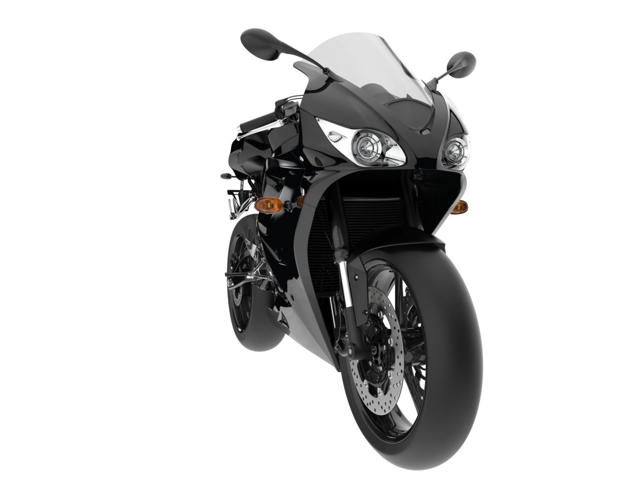 Motorcycle isolated on transparent background. 3d rendering - illustration png