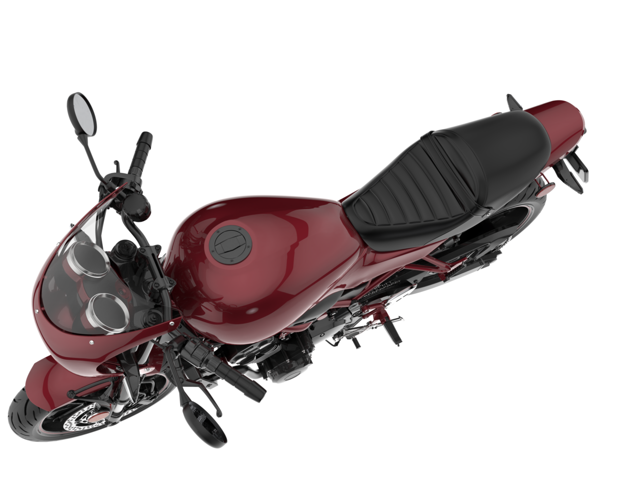 Motorcycle isolated on transparent background. 3d rendering - illustration png