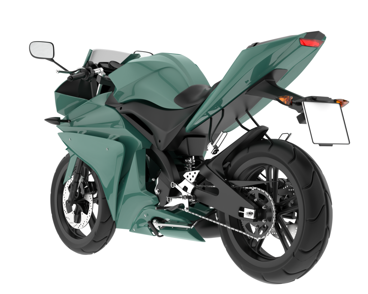 Motorcycle isolated on transparent background. 3d rendering - illustration png