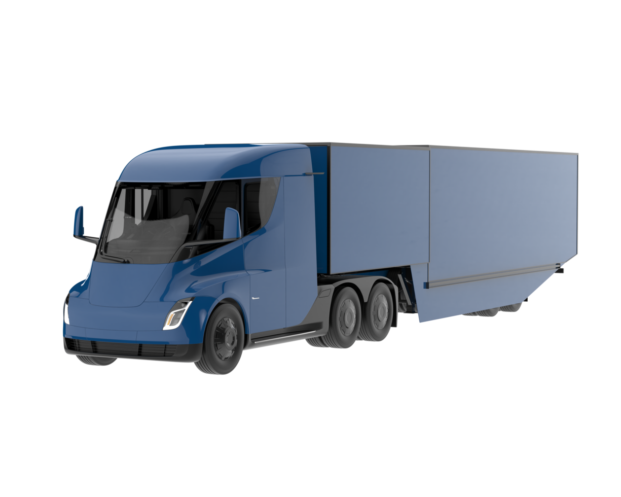 Truck isolated on transparent background. 3d rendering - illustration png