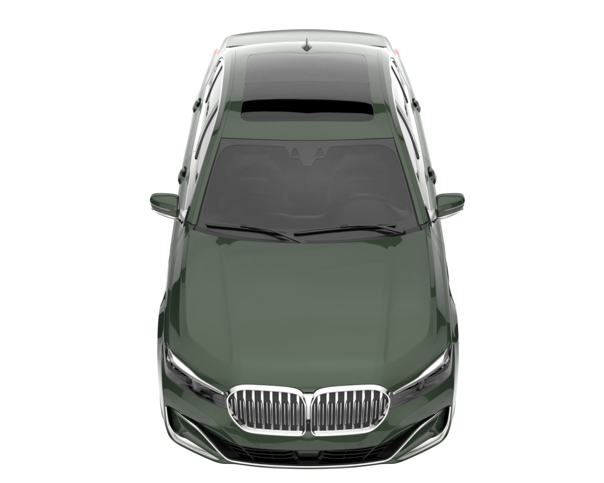 Modern car isolated on transparent background. 3d rendering - illustration png