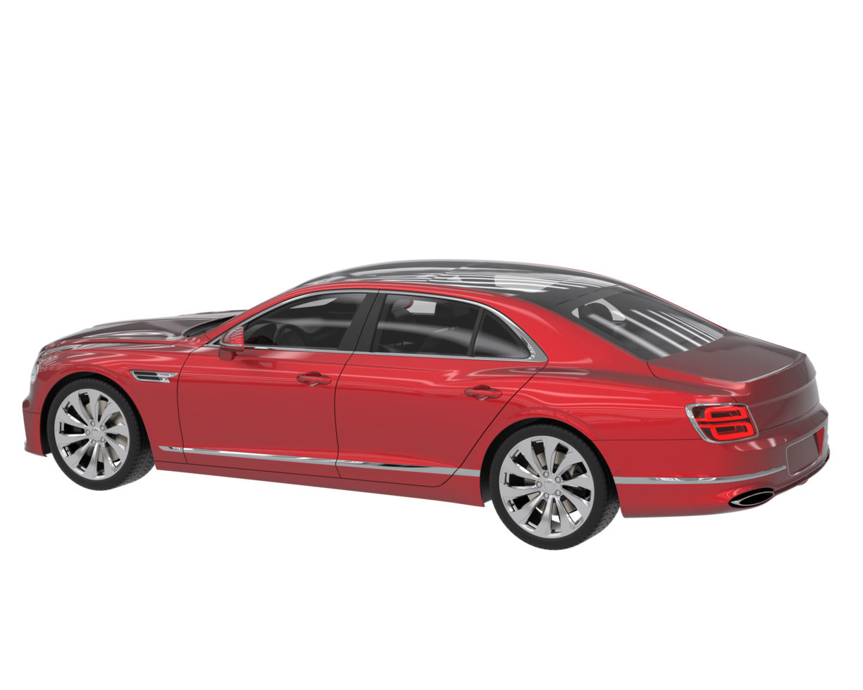 Modern car isolated on transparent background. 3d rendering - illustration png