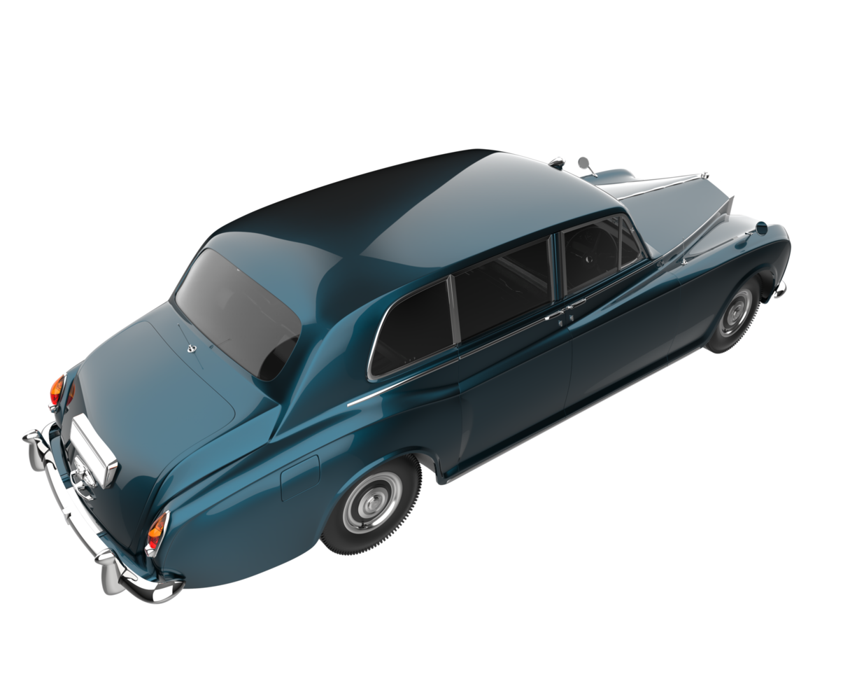 Modern car isolated on transparent background. 3d rendering - illustration png