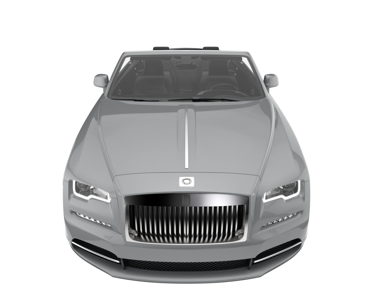 Modern car isolated on transparent background. 3d rendering - illustration png