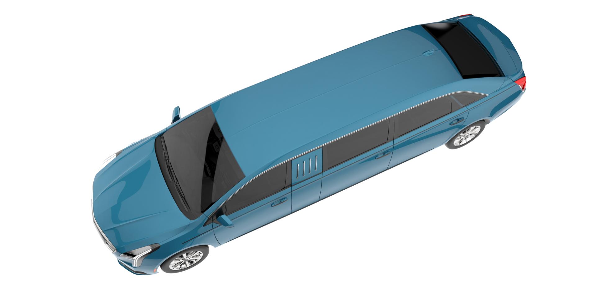 Modern car isolated on transparent background. 3d rendering - illustration png