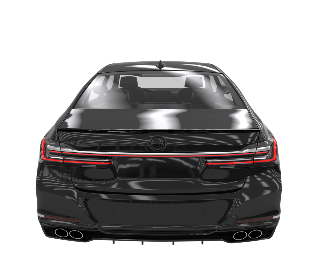 Modern car isolated on transparent background. 3d rendering - illustration png