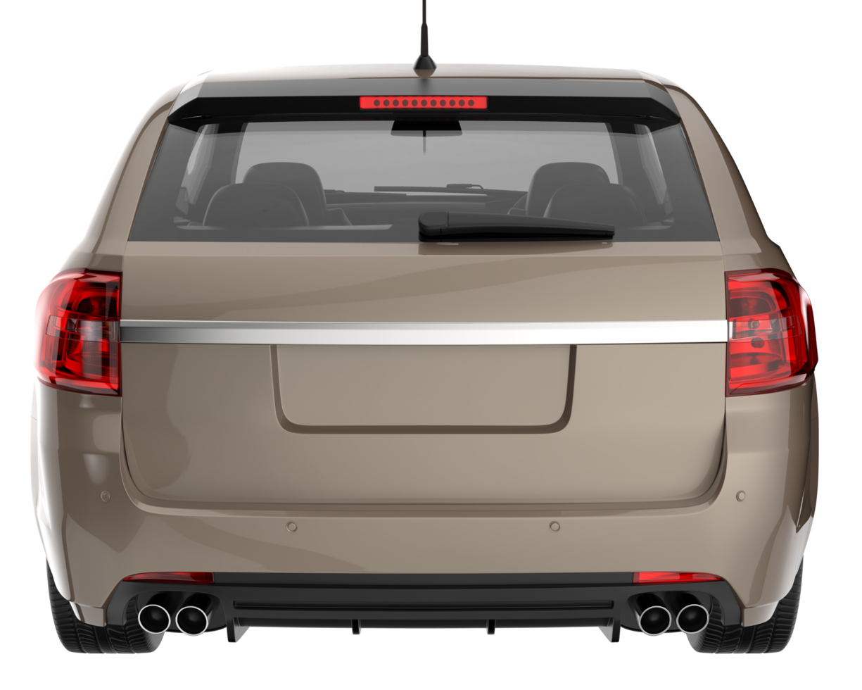 Modern car isolated on transparent background. 3d rendering - illustration png
