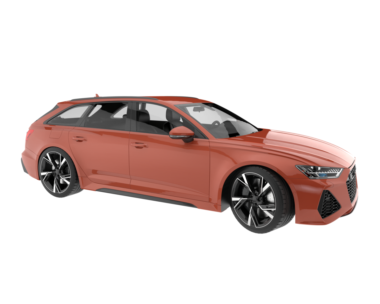 Modern car isolated on transparent background. 3d rendering - illustration png