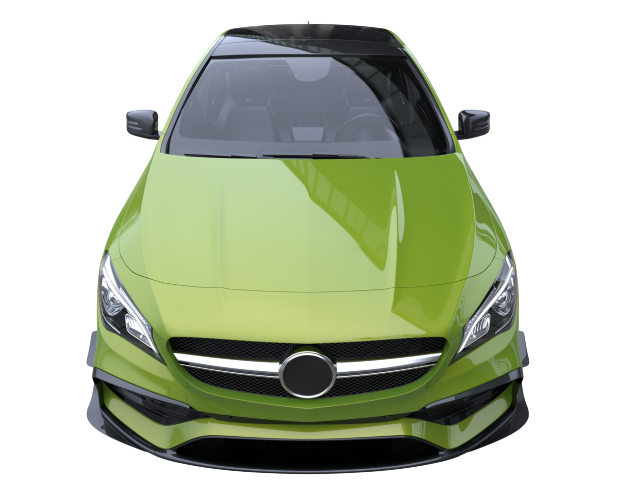 Modern car isolated on transparent background. 3d rendering - illustration png