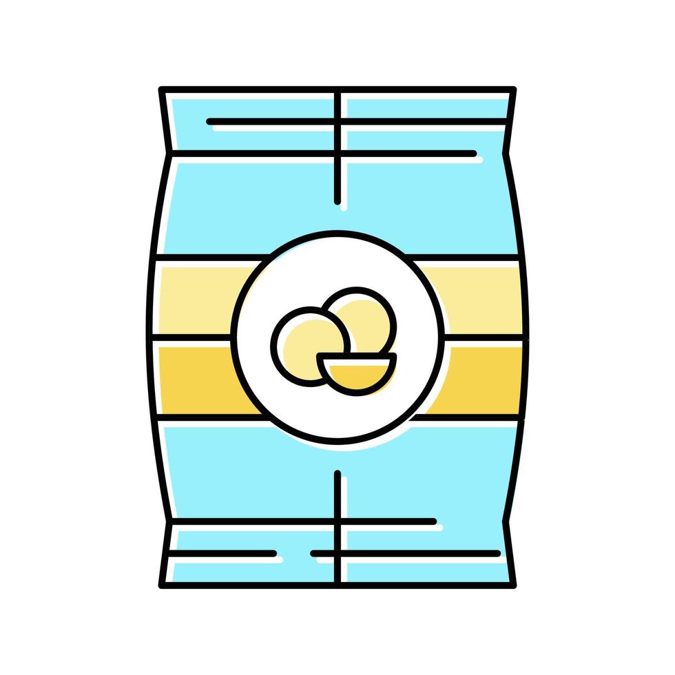 dry peas bag color icon vector illustration
