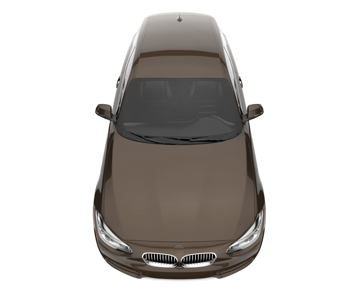 Modern car isolated on transparent background. 3d rendering - illustration png