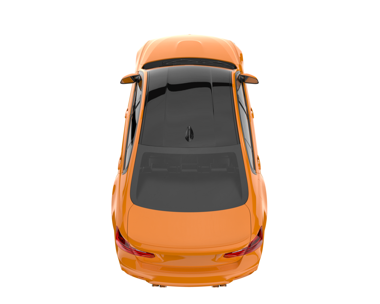 Modern car isolated on transparent background. 3d rendering - illustration png