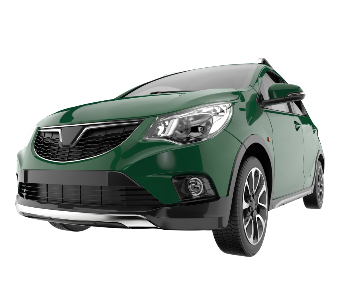 Modern car isolated on transparent background. 3d rendering - illustration png