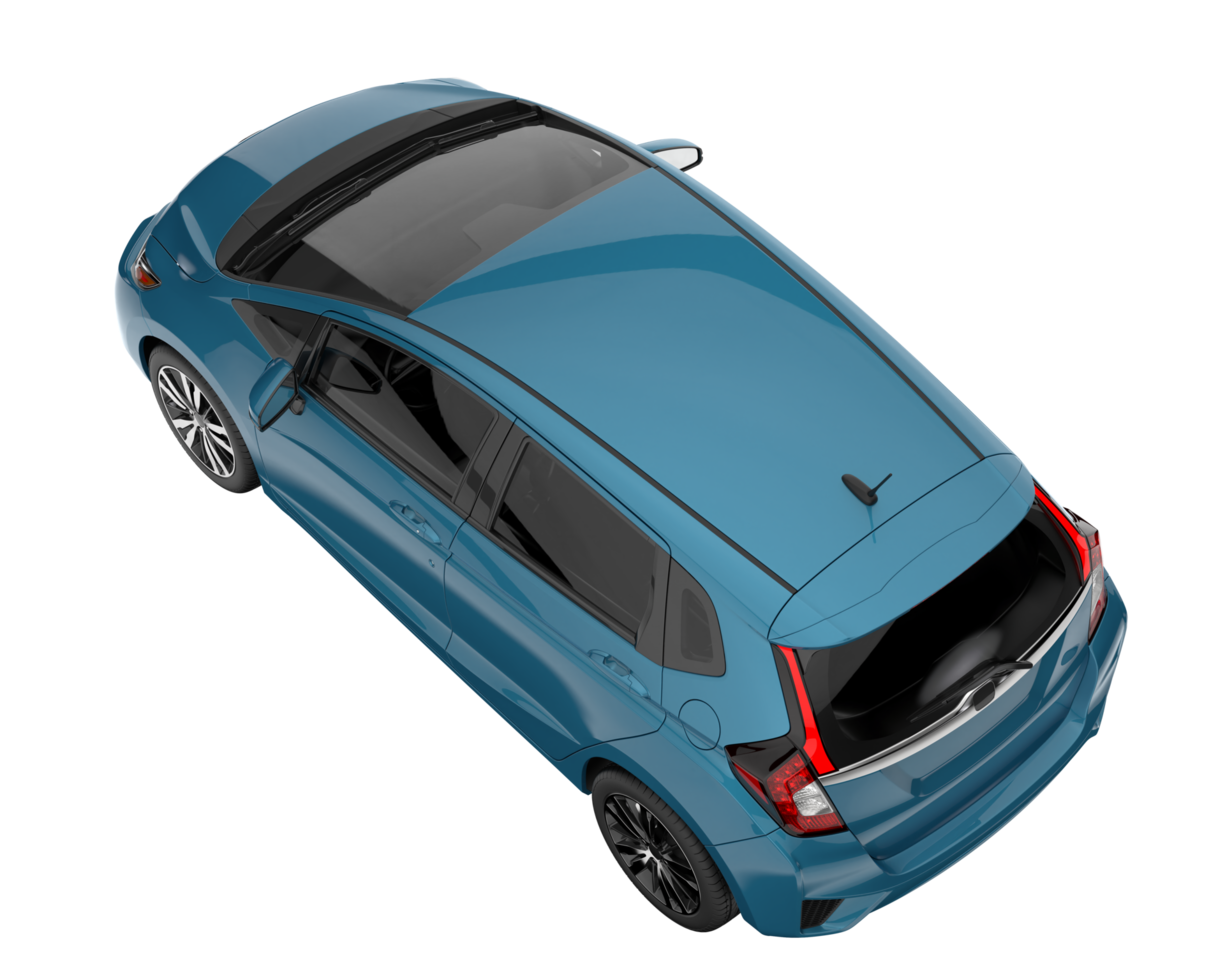 Modern car isolated on transparent background. 3d rendering - illustration png