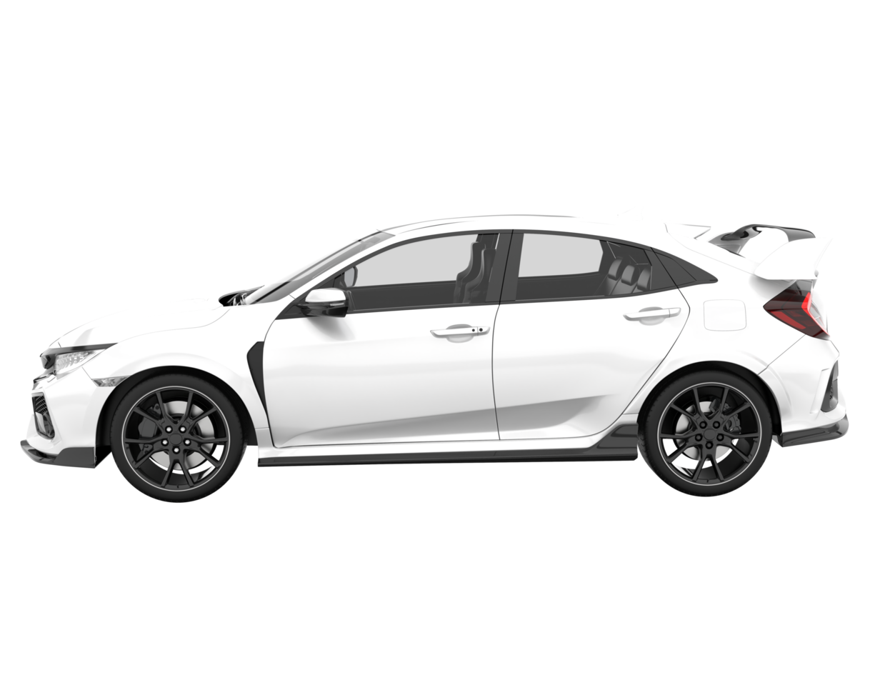 Modern car isolated on transparent background. 3d rendering - illustration png