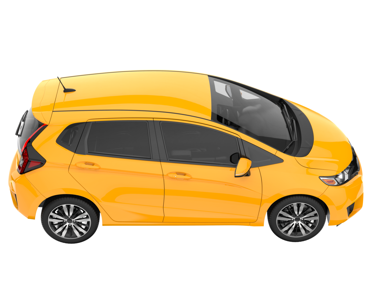 Modern car isolated on transparent background. 3d rendering - illustration png