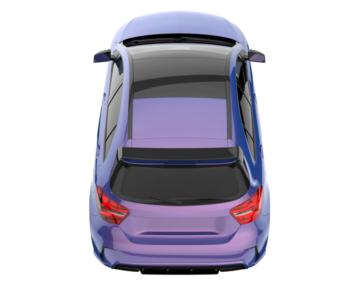 Modern car isolated on transparent background. 3d rendering - illustration png