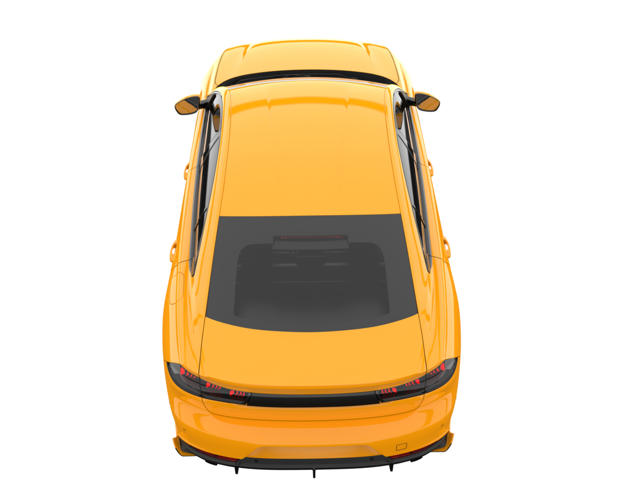 Modern car isolated on transparent background. 3d rendering - illustration png