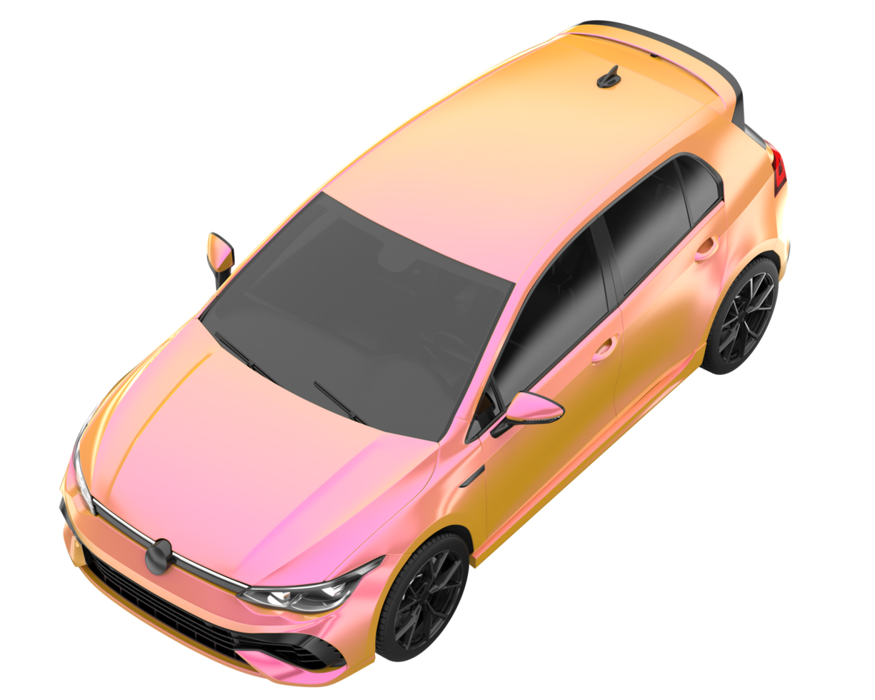Modern car isolated on transparent background. 3d rendering - illustration png